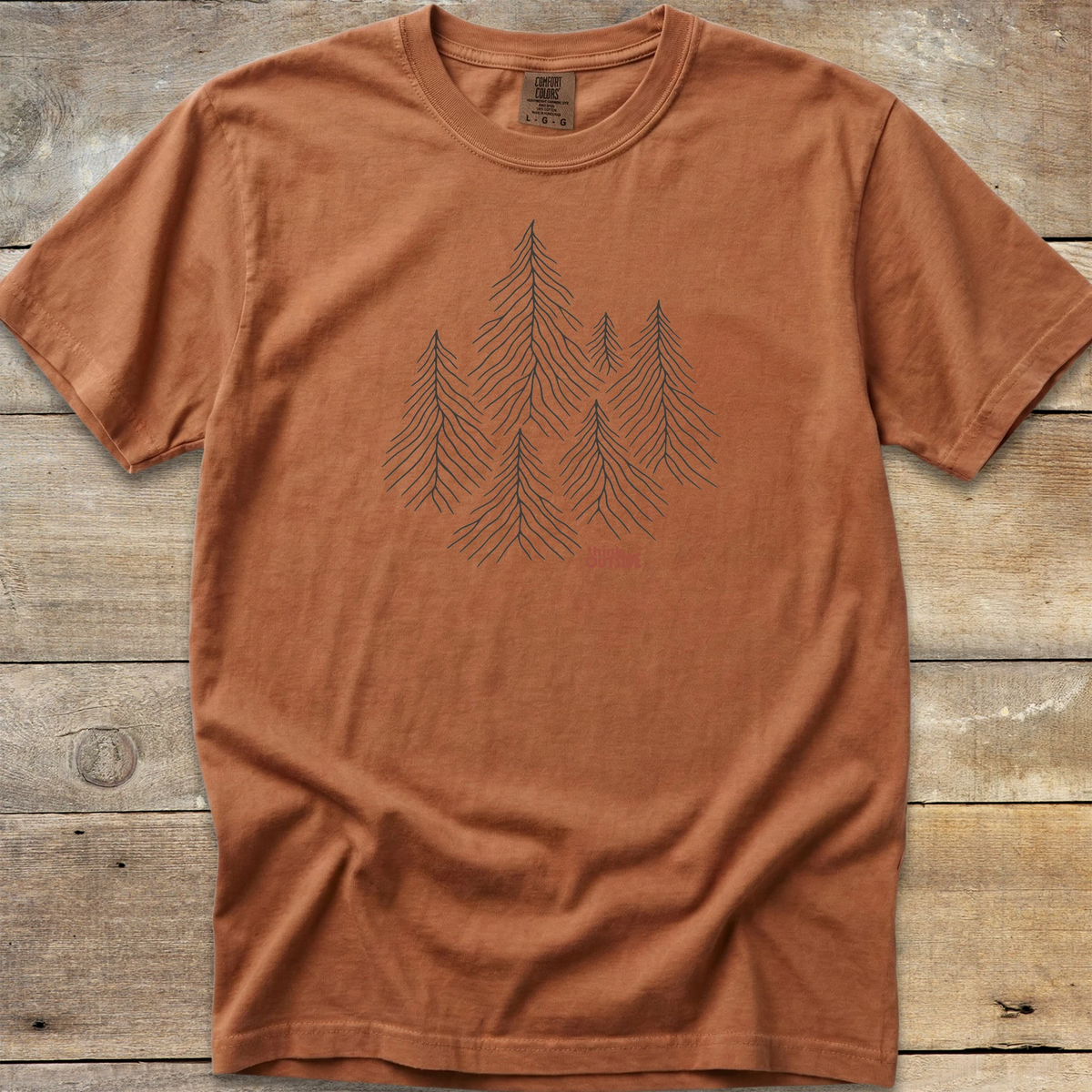 Mountainous Pines Comfort Colors T-Shirt